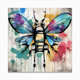 A Contemporary Digital Graffiti Artwork Canvas Print