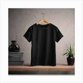 Black T - Shirt 24 Canvas Print