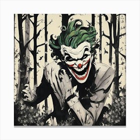 Joker In The Woods 2 Canvas Print