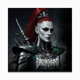 Drukhari warhammer inspiration Canvas Print