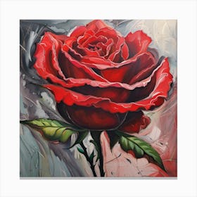 Blossom Mystical Red Rose Canvas Print