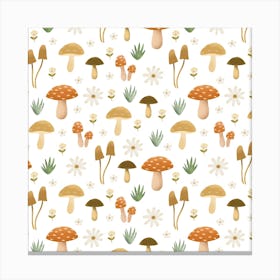 Spring mushrooms Canvas Print