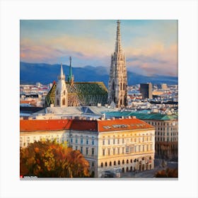 Vienna Cityscape Canvas Print