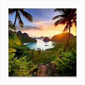Travel Relaxation Adventure Beach Exploration Leisure Tropical Getaway Scenic Sightseeing (12) Canvas Print