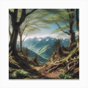 Mossy Forest Canvas Print