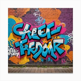 Bold Strokes: Graffiti on Urban Walls Canvas Print