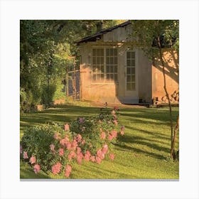 House In The Garden Canvas Print