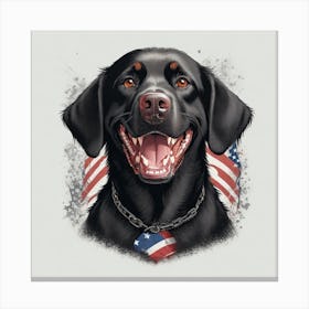 Black Labrador Retriever 3 Canvas Print