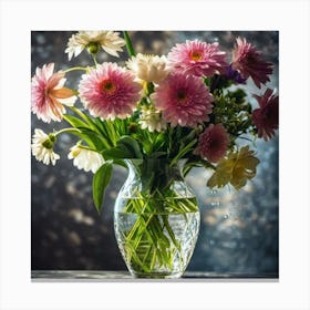 Flowers In A Vase 25 Canvas Print