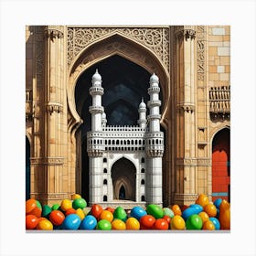 Charminar, India Cubism Style Canvas Print