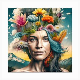 Flower Head 1 Canvas Print