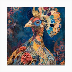 Patchwork Quilted Turkey 1 Canvas Print