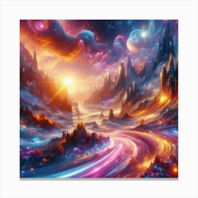 Nebula Landscape Canvas Print