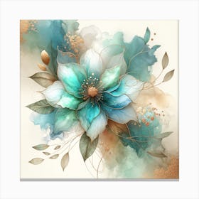 Watercolor Flower 7 Canvas Print