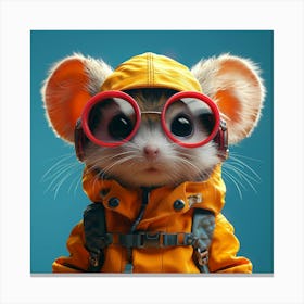 Mouse In Sunglasses Canvas Print