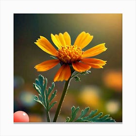 Yellow Flower Canvas Print