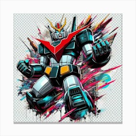 Gundam Robot Canvas Print