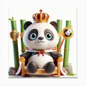 Panda King Canvas Print