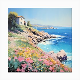 Glimmering Gardens by the Sea Canvas Print