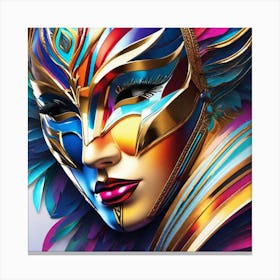 Mask Of A Woman Canvas Print