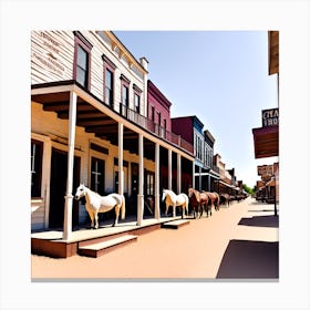 Old West Town 24 Canvas Print
