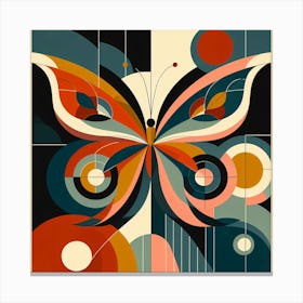 Modern Abstract Butterfly II Canvas Print