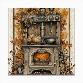 Autumn Stove Canvas Print