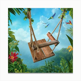 Swing In The Jungle 7 Canvas Print