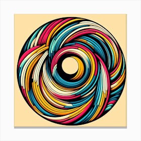 Colorful Swirl Canvas Print