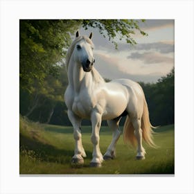 White Horse Canvas Print