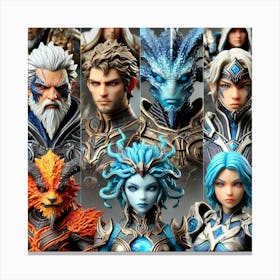 Refined Collectible Figurines Season 13 Ignis Luporum Canvas Print