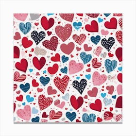 Heart Pattern 2 Canvas Print