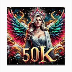 50k Angel Canvas Print