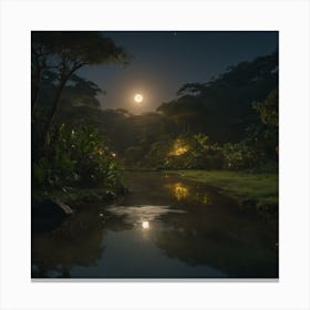 Full moon  Canvas Print