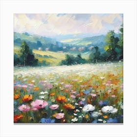 Meadow Of Flowers 1 Canvas Print