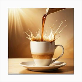 Coffee Pouring 56 Canvas Print