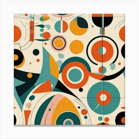 Default Mid Century Abstract Retros A Art 3 Canvas Print