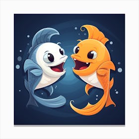 Two Fishes Canvas Print