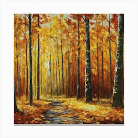 Autumn Path Canvas Print