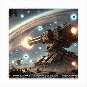 Aurora Siegecraft Anti Dark Barrage Canvas Print