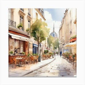 Paris Street Canvas Print