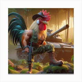 Fortnite Rooster Canvas Print