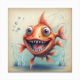 Fish With Teeth Canvas Print