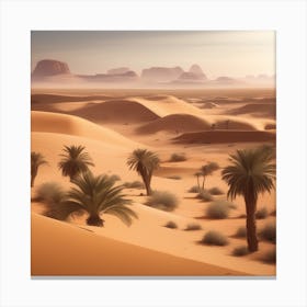 Sahara Countryside Peaceful Landscape Trending On Artstation Sharp Focus Studio Photo Intricate (22) Canvas Print