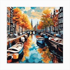 Amsterdam Canal 1 Canvas Print