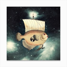 Wandering Fish Boat Canvas Print