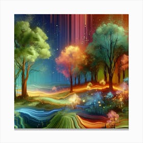 Psychedelic Forest 1 Canvas Print