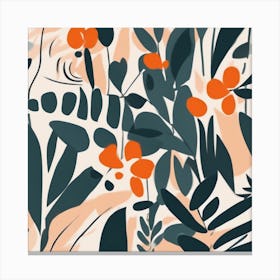 Matisse Inspired Abstract Botanical 2 Canvas Print