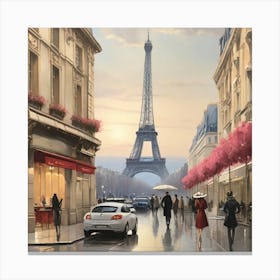 Paris Eiffel Tower 1 Canvas Print