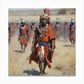AFRICAN WARRIORS Canvas Print